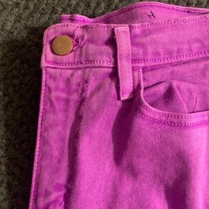 Purple ripped jeans